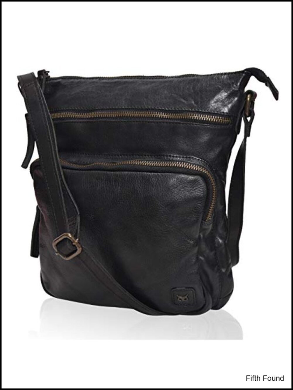 Genuine Full-Grain Cow Leather Crossbody Sling Shoulder Purse Travel Handbag